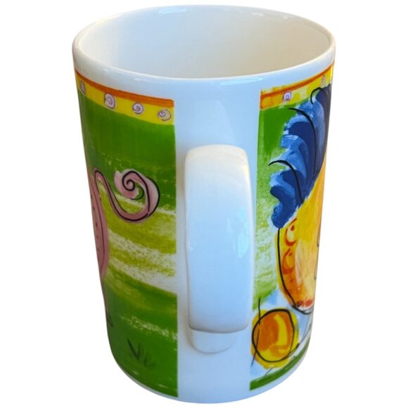 Vtg CHURCHILL Fine Bone China Porcelain Cups Farm Animals Hen Pig Cow Duck 4" T - Picture 7 of 16